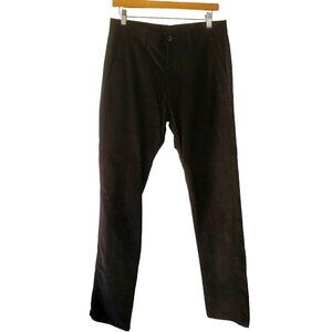 Reaction Black Cord Pants High Rise Straight Leg Hip Pockets Women 31x32 NEW